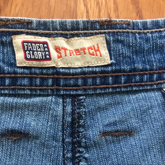 Jean Shorts Size 12 Mid Rise Mid Length - Picture 7 of 9